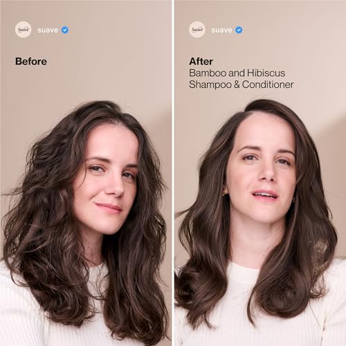 Suave Bamboo & Hibiscus Volumizing Shampoo for Fine Hair - 12.6 oz