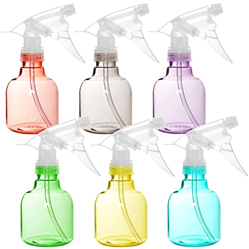 Youngever 8 oz Plastic Spray Bottles - 6 Pack Leak-Proof Multi-Purpose Sprayer