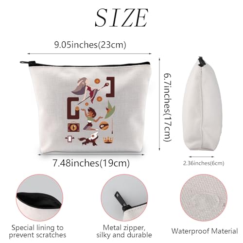 WSNANG Phantom Mask Canvas Makeup Bag for Musical Fans Gift