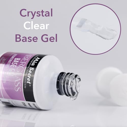 Mia Secret Fiber Glass Base Gel 0.5 Fl Oz for Nail Strength & Repair