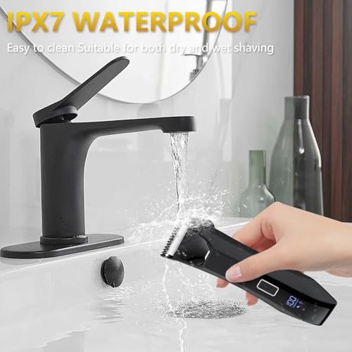 Manscape 3-in-1 Body Trimmer for Men, Groin, Pubic & Ball Hair Shaver No-Nick, Nose Hair Trimmer, Body Groomer for Smooth Shaving, Lightweight with Travel Lock, LED Display, IPX7 Waterproof, Gift Men