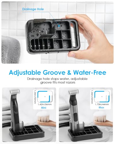 Guard Combs & Shaver Stand Kit for OBlade QP Series Trimmers - 9 Piece