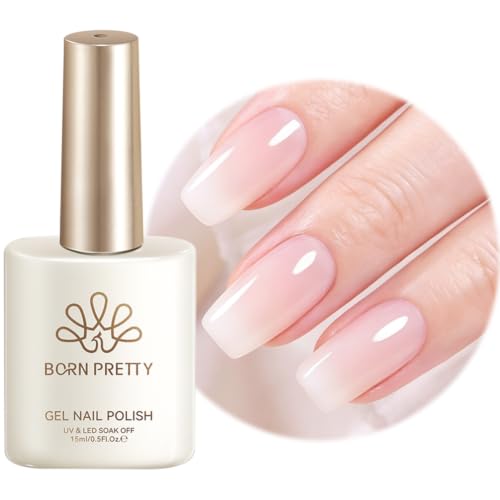 Born Pretty Milky White Gel Polish - 15ml Long-Lasting Nail Color