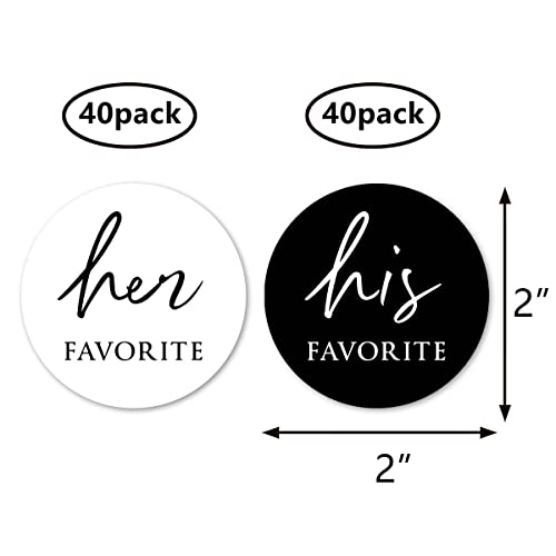 2-Inch Wedding Favor Stickers - 80-Pack Adhesive Labels
