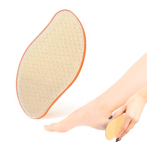 BEZOX Glass Foot File Callus Remover Orange Nano Technology Pedicure Rasp