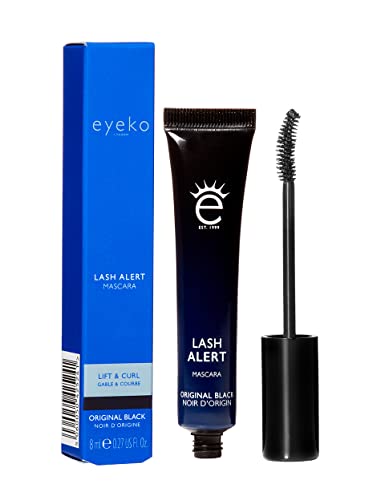 Eyeko Lash Alert Mascara - Original Black, Caffeine-Infused, Volumizing Eye Makeup