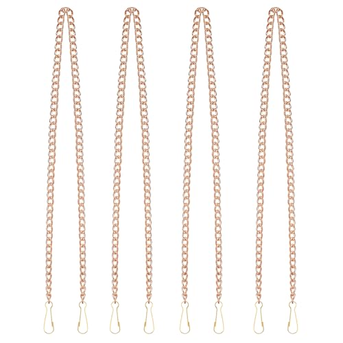 SANGLE SOPFFY Gold Metal Stained Glass Hanging Chain Kit - 4PC, 30 Inch