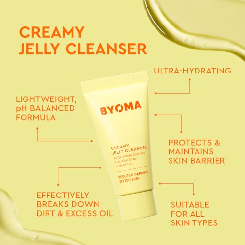 BYOMA So Clear Set - Barrier Repair Skincare Set for Acne Prone Skin - Creamy Jelly Cleanser, Clarifying Face Serum & & Gel-Cream Moisturizer - Unclogs Pores, Targets Blemishes - 30ml, 15ml, 15ml