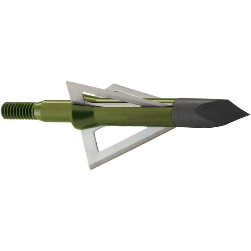 Muzzy 225 Bowhunting 100 Grain, 3 Blade Broadhead, 1-3/16" Cutting Diameter, 6 Pack,MULTI