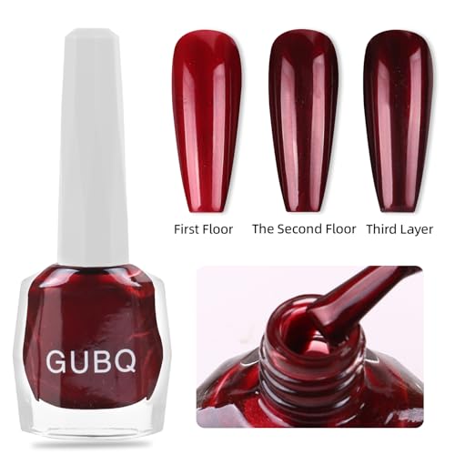 Major Dijit Pearl Wine Red Quick Dry Nail Polish 12ml - Non-Toxic