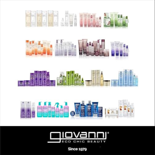 GIOVANNI Eco Chic 50:50 Travel Size Hydrating Shampoo & Conditioner Set (2 Fl Oz x 2)