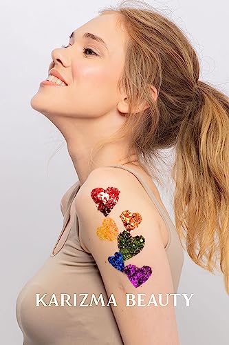 KARIZMA Love is Love Chunky Face Glitter Set - 6x10g Rainbow Sparkles