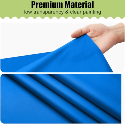 Smiry Disposable Table Cloths, 3-Pack Waterproof Rectangle Covers 54x108 Inch, Blue for Parties & Picnics