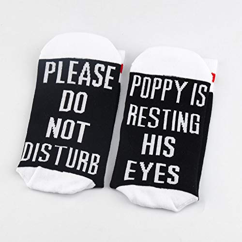 TSOTMO Gift for Grandpa - Father's Day Please Do Not Disturb Poppy Resting His Eyes (Medium)