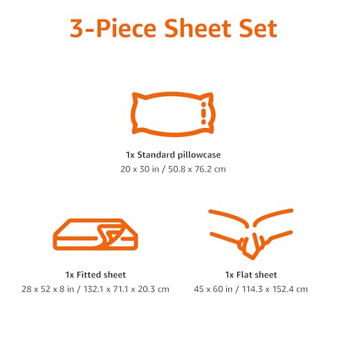 Amazon Basics Toddler Microfiber 3-Piece Sheet Set - Space Rockets