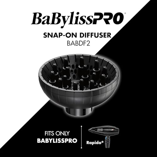 BaBylissPRO Snap-On Diffuser for Rapido & Brava Hair Dryers