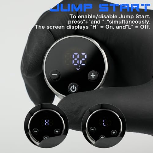 Rechargeable 1500mAh Wireless Tattoo Power Supply with Digital Screen