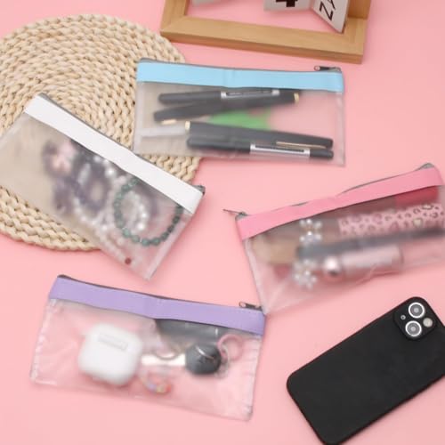 Tohhdov 4 Pack Clear Cosmetic & Travel Makeup Bags Waterproof Organizer