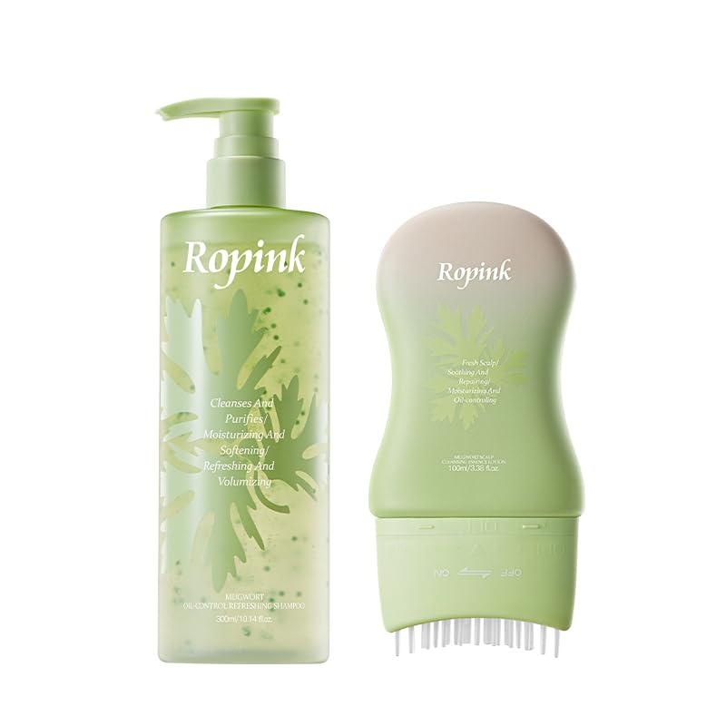 Mugwort Scalp Detox Set - Pre-Wash Cleanser & Shampoo for Sensitive Scalp | Hydrating, Soothing Formula with 1% Salicylic Acid