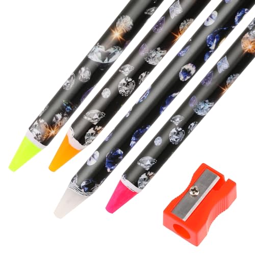 Rhinestone Picker Tool Set - 4 Adhesive Wax Pencils & Sharpener