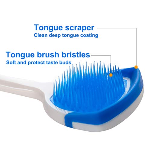 MR LION 4 Pack Tongue Scrapers - Oral Hygiene & Bad Breath Freshener