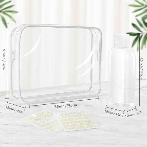5 Pack TSA Approved Travel Bottles with Leak-Proof Lids