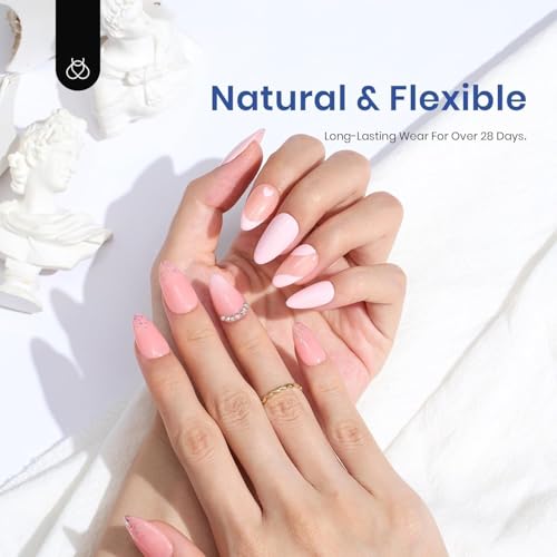 Beetles Gel Nail Kit - 504 Pcs Almond Nail Tips with UV/LED Lamp