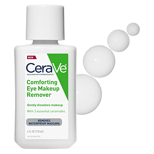 CeraVe Eye Makeup Remover with Hyaluronic Acid, 4 Oz - Gentle & Non-Greasy
