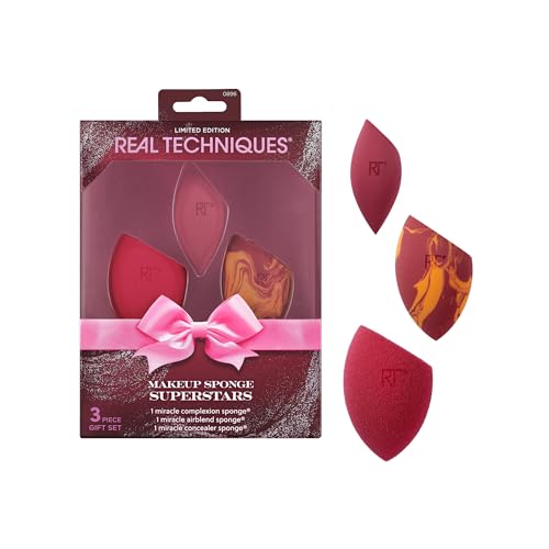 Real Techniques Makeup Sponge Superstars 3-Piece Gift Set