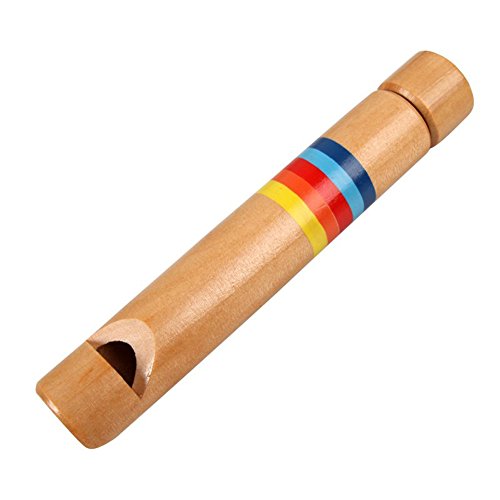 Tvoip Wooden Train Whistles Set - 2 Pack Educational Toy