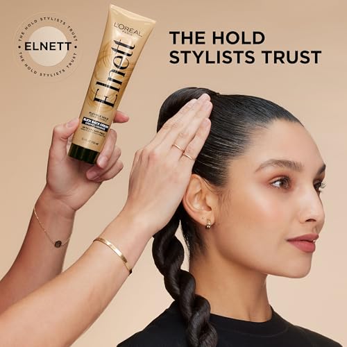 L'Oreal Paris Elnett Slick Back Styling Cream - 5.1 Fl Oz, Frizz Control & Polished Shine