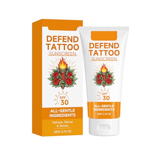 Clenome Tattoo Aftercare Sunscreen SPF 30+ Lotion for New & Old Ink