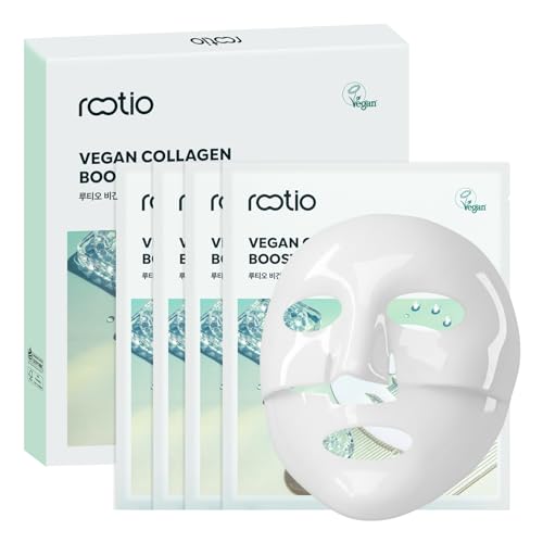 ROOTIO Vegan Collagen Deep Hydrating Sleeping Mask 4 Pack – Pore Minimize & Firm