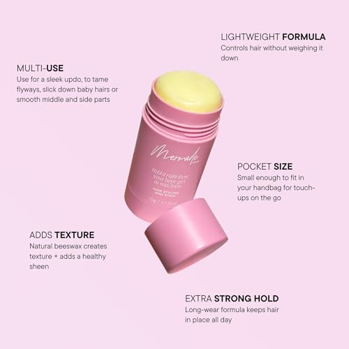 Mermade Hair Wax Stick 2.7 Oz - Flyaway Smoothing Stick for Frizz