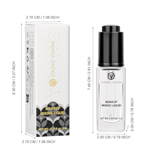 YOUNG VISION Makeup Mixing Liquid - Waterproof Foundation & Eyeshadow Enhancer, 9ml