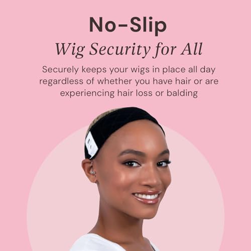 MILANO COLLECTION Wig Grip Band & 9 Nylon Caps Combo - Black