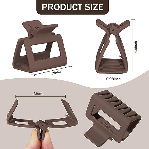 Seapaw 6-Pack Medium Claw Clips for Thin to Medium Hair - 2 Inch