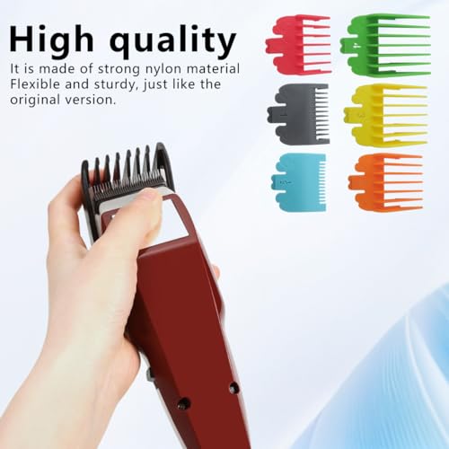 WELURE 6-Piece Multi-Colored Clipper Guards Set for MC2 MC3