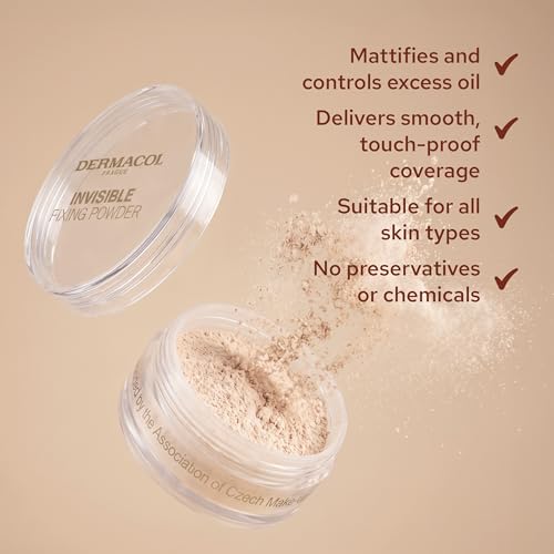 Dermacol Invisible Fixing Powder - Translucent Long-Lasting Setting Powder