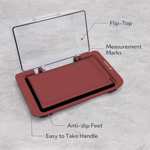 KITCHENDAO Airtight Flip-Top Butter Dish for 2 Sticks