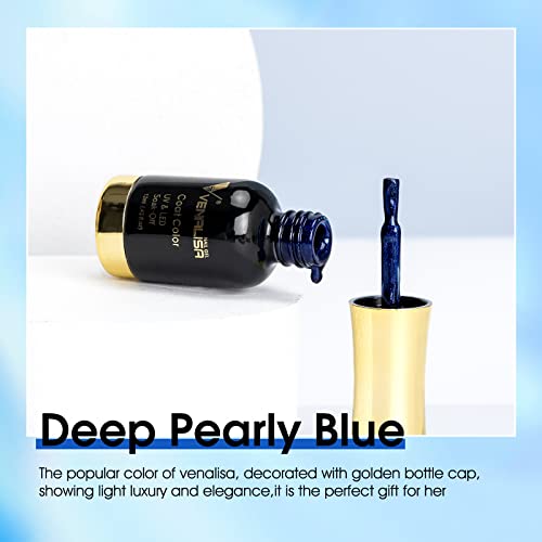 VENALISA Royal Blue Gel Nail Polish - 12ml Long-Lasting UV Polish