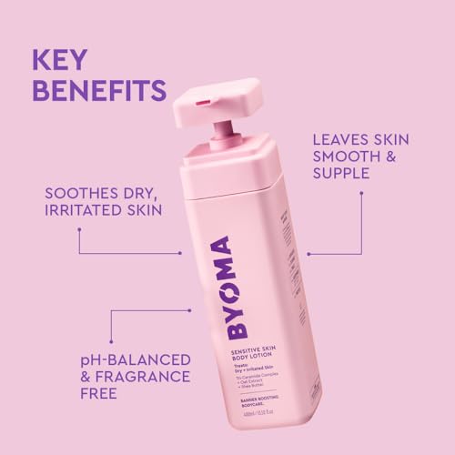 BYOMA Sensitive Skin Body Lotion - Fragrance-Free, Hydrating Relief with Oat & Shea Butter