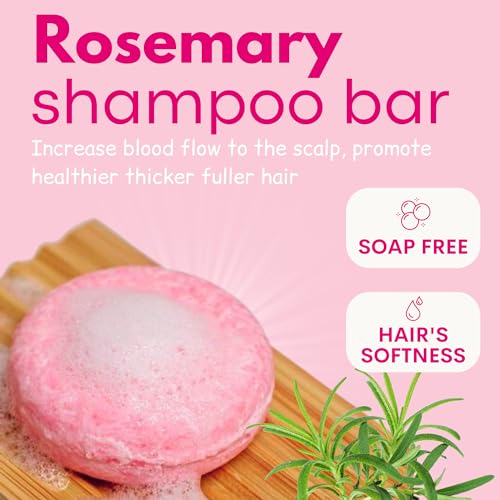 Muun Natural Shampoo Bar Set - Ginger, Rosemary & Rice Water (3 Pack)