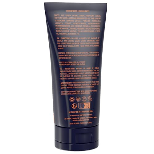 Viking Revolution Groin Deodorant & Anti-Chafing Cream 3.4 oz – Pack of 1