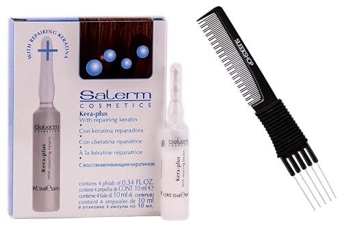 Salerm Kera-Plus Keratin Treatment Kit with Teasing Comb