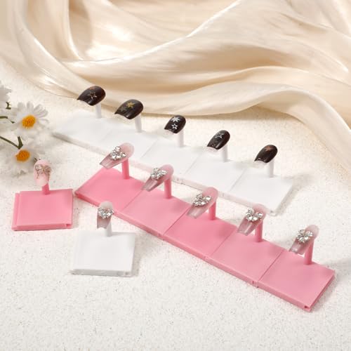 20 Pcs Nail Tip Display Stands for Nail Art Practice Manicure DIY Salon