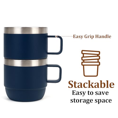Zenbo 6 oz Double Wall Insulated Espresso Mug Set - 2 Pack