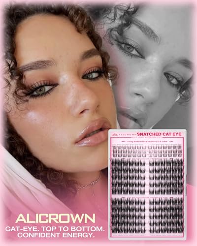 Cat Eye Lash Clusters - Pre-Mapped Wispy Eyelash Extensions Set