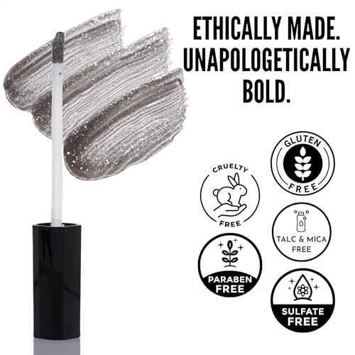 Mynena ISteel Silver Gray Shimmer Lip Gloss Hydrating & Non-Sticky