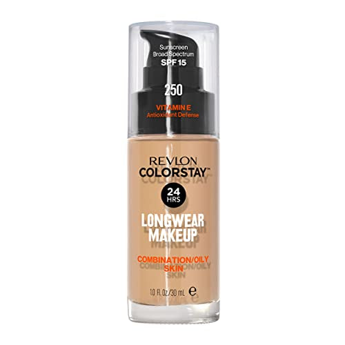 Revlon Colorstay 24H Oil-Free Foundation 250 Fresh Beige, Long-Lasting Makeup for Oily & Combination Skin